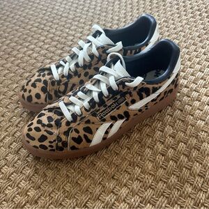 Reebok Club C Cheetah Pattern Sneakers Size 9
